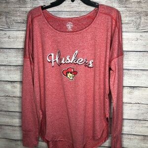 NWT Rivalry Threads Nebraska Huskers Top Size M